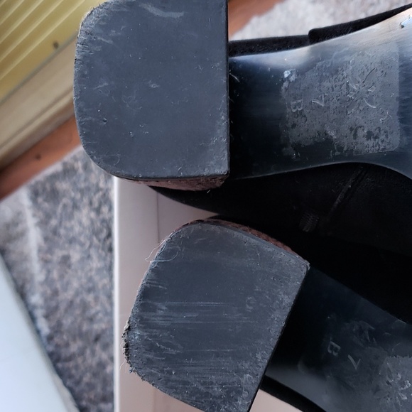 BCBG Ankle Black Velvet Boots - Picture 8 of 10